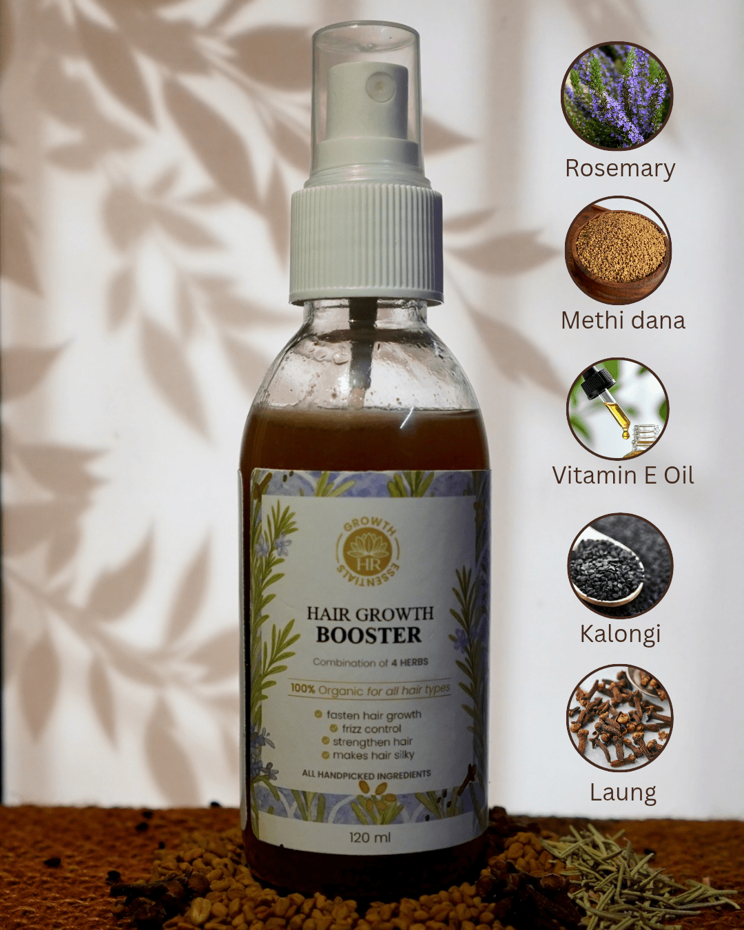 ORGANIC HAIR GROWTH BOOSTER 120 ML🌿🇵🇰 - HR GROWTH ESSENTIALS