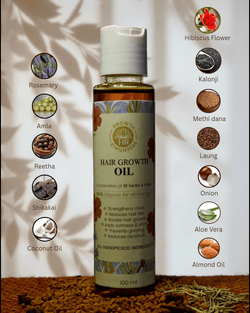 ORGANIC HAIR GROWTH OIL 100 ML🌿🇵🇰 - HR GROWTH ESSENTIALS