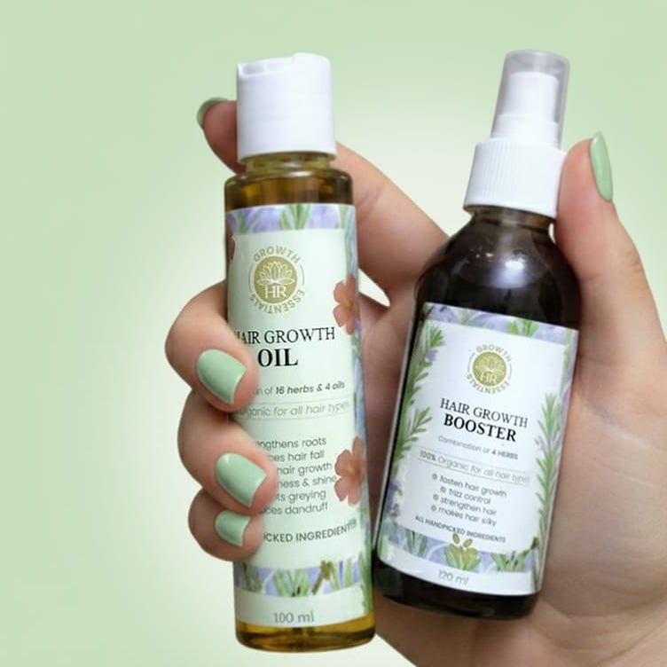 SPECIAL HAIR CARE COMBO OFFER WITH FREE OIL APPLICATOR BOTTLE🌿🇵🇰 - HR GROWTH ESSENTIALS